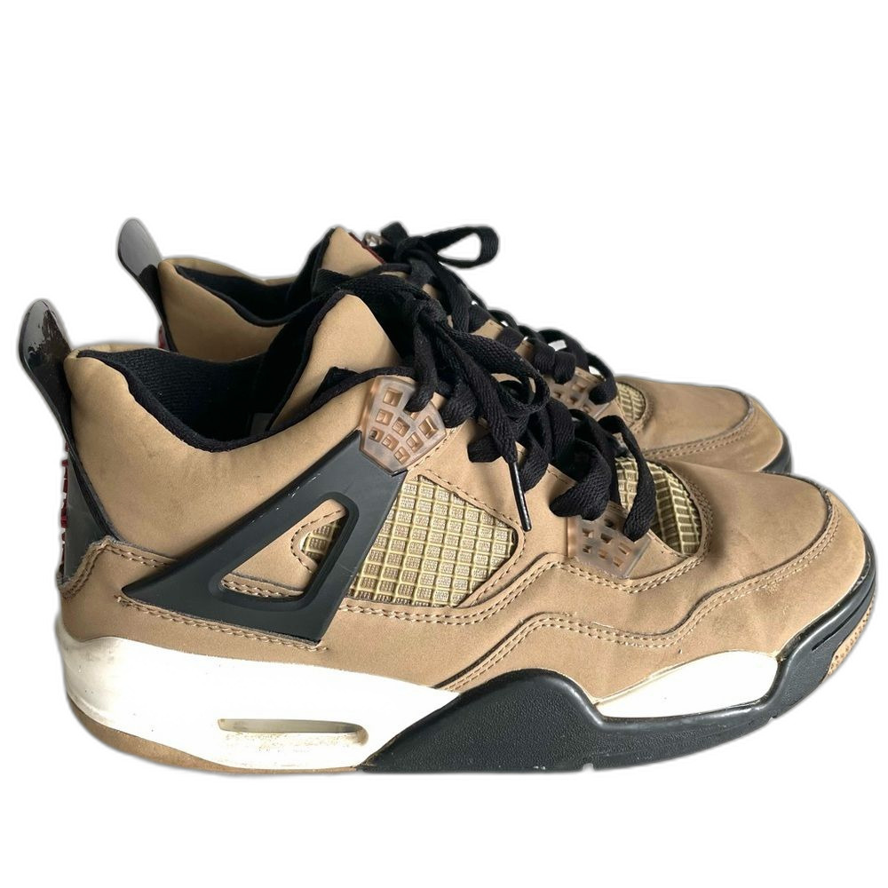 Nike Cactus Jack Air Jordan 4 Retro "Mushroom" sneakers. Size 8